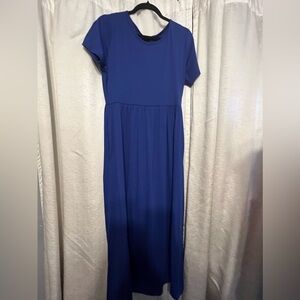 Women’s Blue Short Sleeve Casual Dress